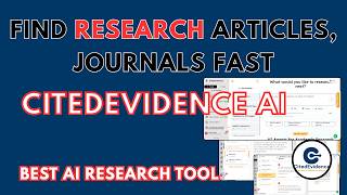 Find Research articles and Journals very fast using AI: For Literature Review and Research Proposal