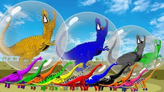 Dinosaur Adventure- Giant Brachiosaurus Vs T Rex| Jurassic World | The Scariest Dinosaur Moments