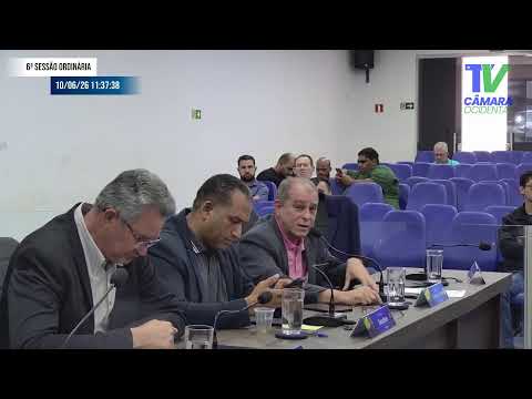 6ª Sessão Ordinária do Mês de Junho de 2026