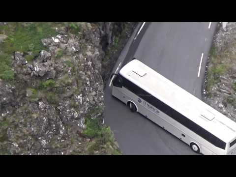 A bit of a squeeze on the Trollstigen,Norway 8th July 2016