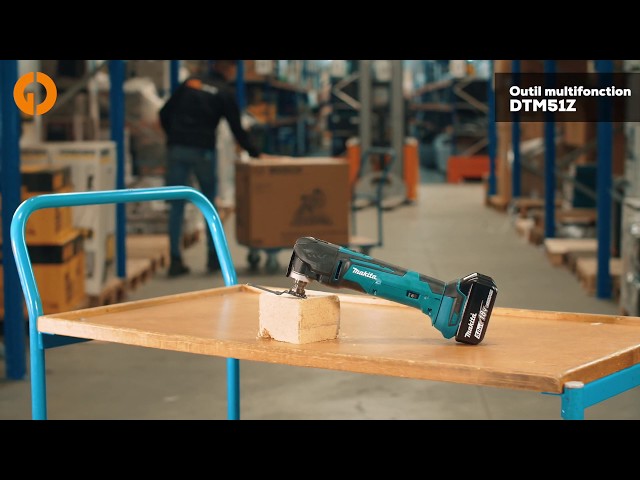Makita DTM51Z - Découpeur-ponceur multifonctions sans fil 18 V Li-ion (machine seule) - Changement rapide-image