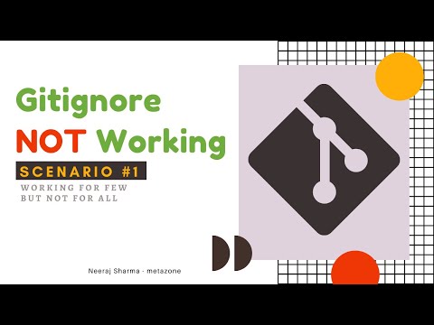 Git Ignore Not Working- Scenario#1- When gitignore file is working for some files but not for all