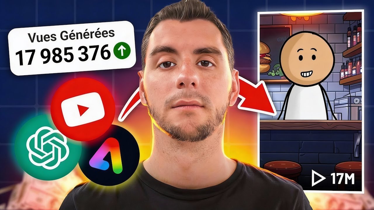 Gagne 1310,91€ par Mois sur Youtube Avec des Dessins Animés Viraux (Tuto IA Gratuit)