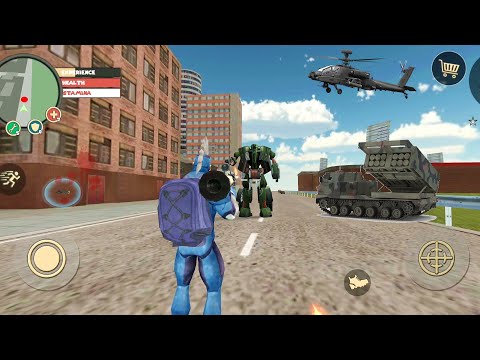 Rope Hero: Vice Town (Rope Hero Fight Police Car Robot) Rope Hero Vice Town - Android Gameplay HD