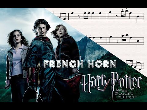 Hogwarts' March-Harry Potter and the Goblet of Fire-Patrick Doyle-French Horn Sheet Music -Tutorial