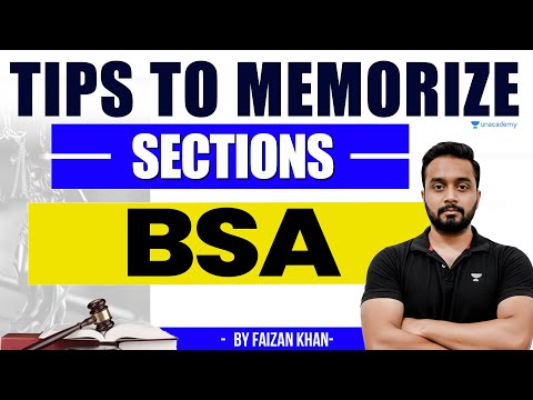 Tips to memorize BSA sections (Part-2) | Bharatiya Sakshya Adhiniyam | Faizan Khan