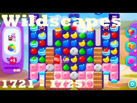Wildscapes Level 1721 - 1725 HD Walkthrough | 3 - match game | gameplay | android | ios | pc | app