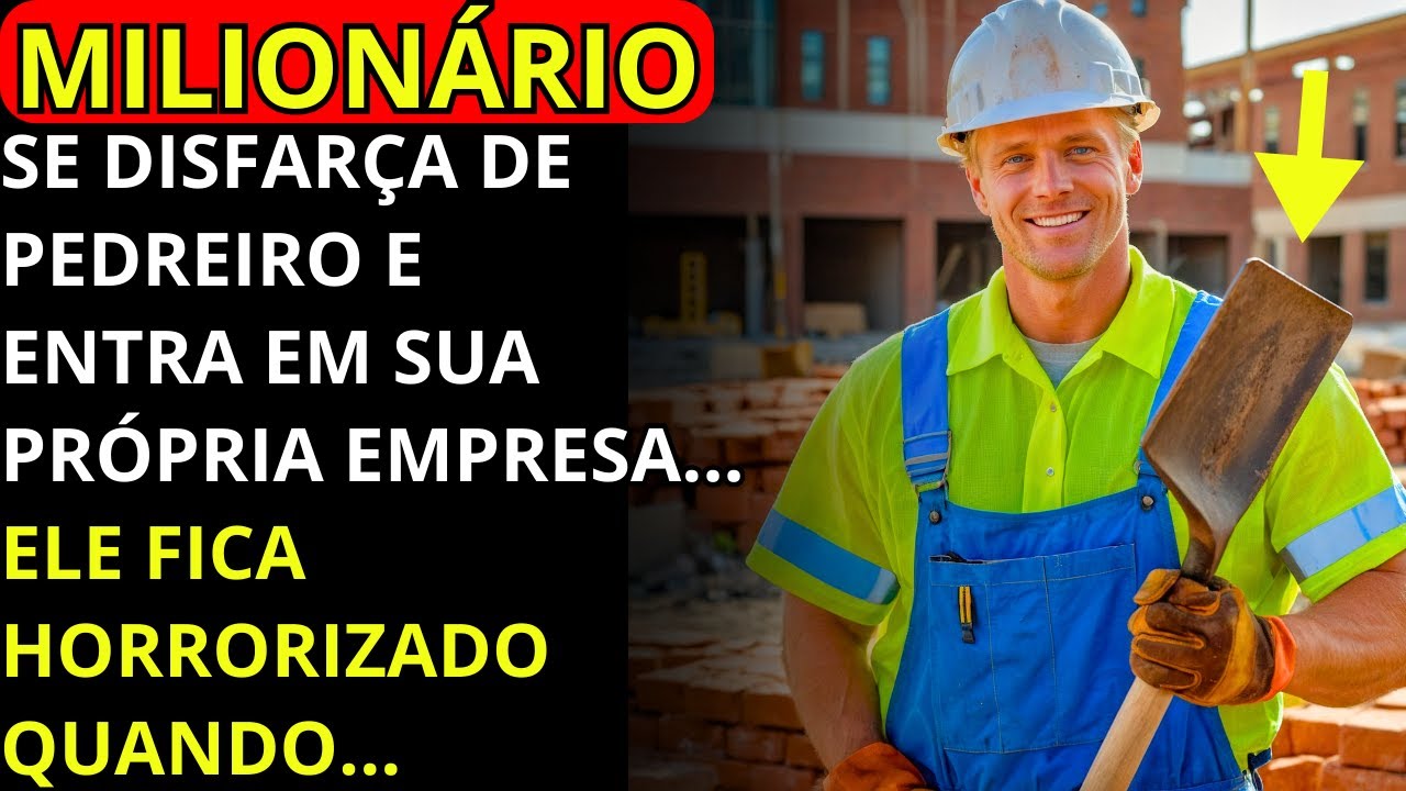 UM MILIONÁRIO SE DISFARÇA DE PEDREIRO E ENTRA NA PRÓPRIA EMPRESA... ELE FICA CHOCADO QUANDO...