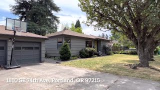 For Rent: 1810 SE 74th Ave, Portland, OR 97215