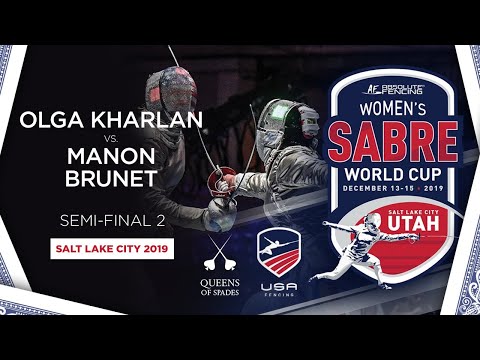 Olga Kharlan (UKR) Vs. Manon Brunet (FRA) - Semi-Final 2 | Salt Lake City 2019