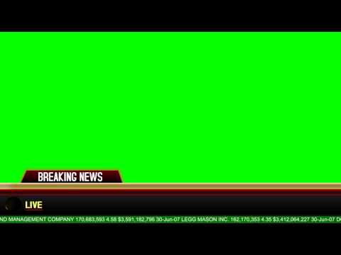 Breaking News Banner Green Screen! [DOWNLOAD]