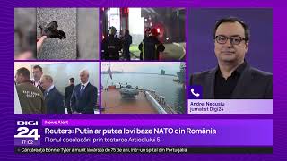 Putin ia în calcul posibile lovituri asupra bazelor NATO din România, spune un oficial rus (Reuters)