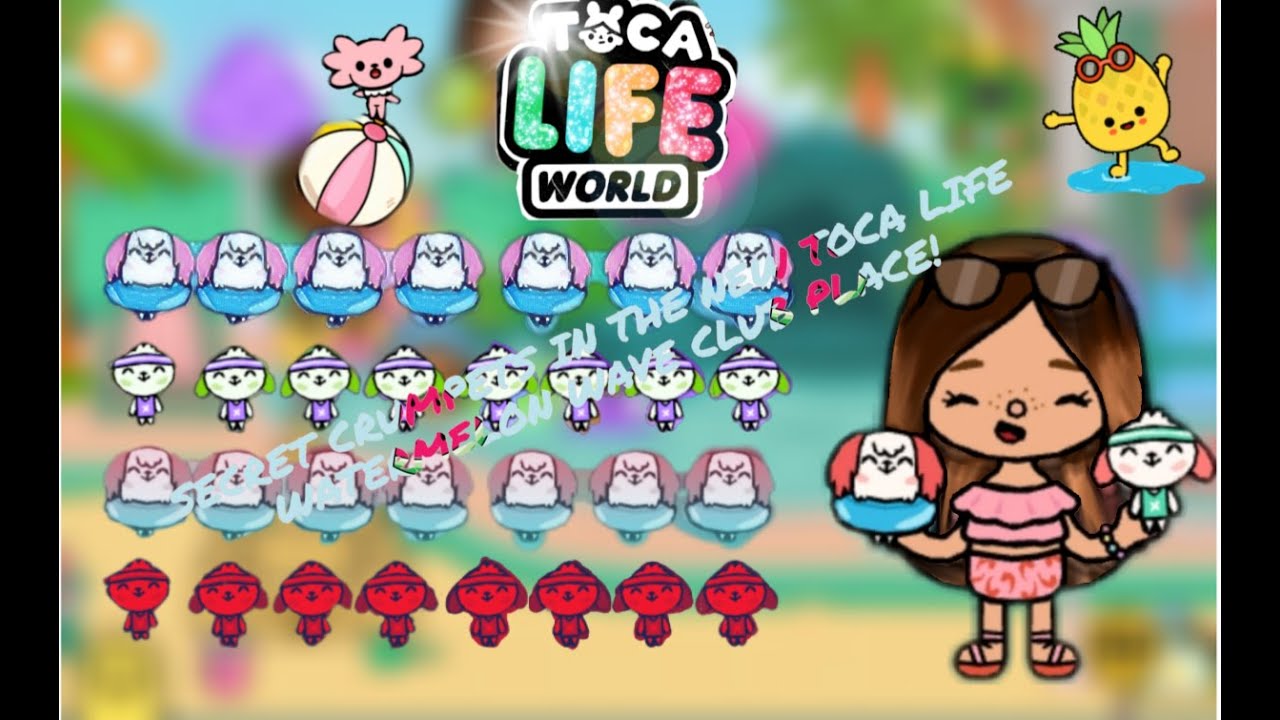 SECRET CRUMPETS IN THE NEW TOCA LIFE WATERMELON WAVE CLUB PLACE!