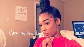 How To Do A Topknot Bun With Medium Hair Gallery