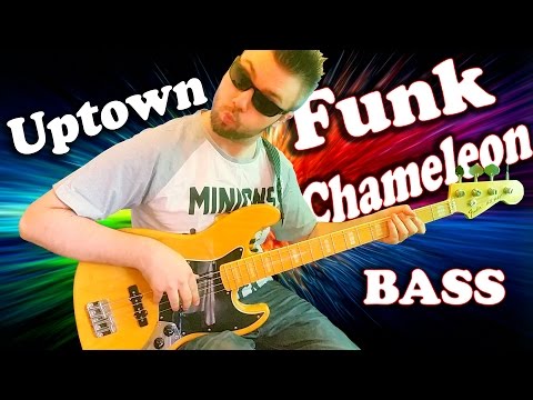 Uptown Funk / Chameleon - slap funky bass solo (Bruno Mars Mark Ronson, Herbie Hancock bass cover)
