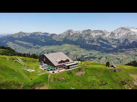 Die Gamsalp aus der Vogelperspektive