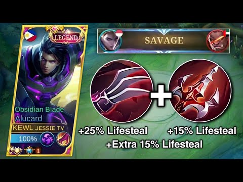 (TRY THIS) Alucard Double Lifesteal Build = SAVAGE!! | Solo RankGame | Build to Top 1 Global Alucard