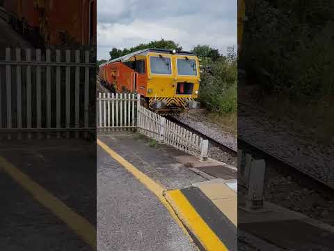Colas Rail Tamper train passing chippenham with a 2 tone!