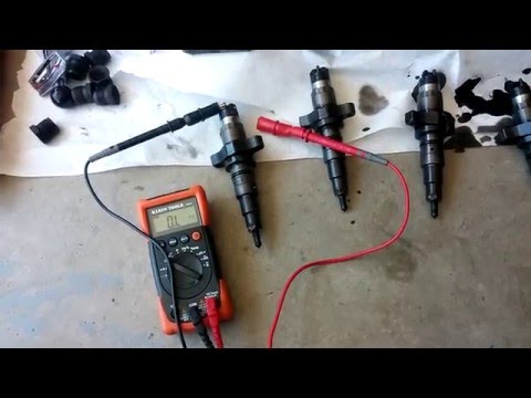 How to test a fuel injector on a 2005 Dodge Cummins
