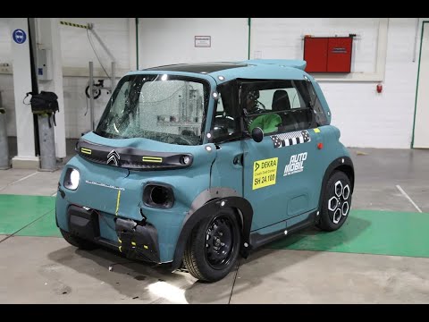 Citroën Ami/Aixam Acess Crashtest 27 MPH/45 KM/H Frontal Overlap (Dekra)