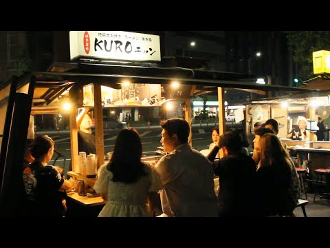 후쿠오카 나카스 숯불 지도리 야키토리·돼지 연골 조림 야타이 博多屋台KUROチャン 위치공유