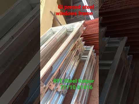 Ms sheet 1 code red oxide pressed steel window frame with sh...