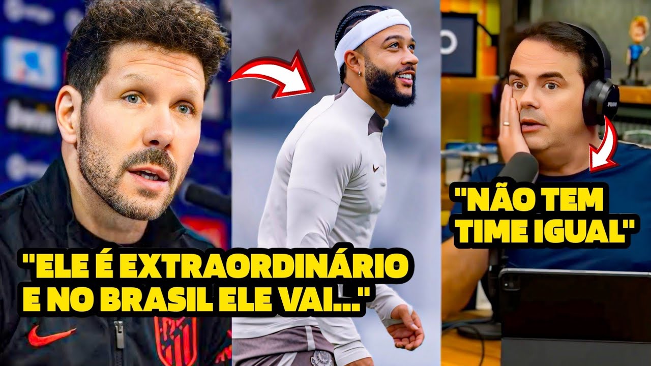 🔥EITA! SIMEONE MANDA A REAL SOBRE MEMPHIS NO CORINTHIANS E CARIOCA FALA SOBRE SAF NO TIMÃO!