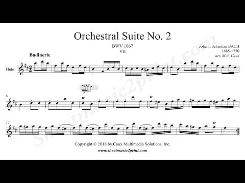 Bach : Badinerie BWV 1067 - Flute