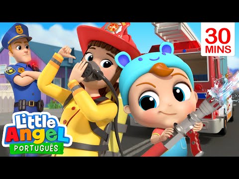 Capa de Little Angel - Joãozinho quer ser Bombeiro e Policial