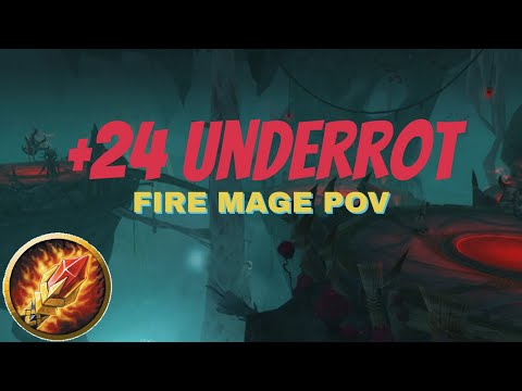 +24 UNDERROT TIMED | FIRE MAGE POV | BFA SEASON 4 (Patch 8.3)