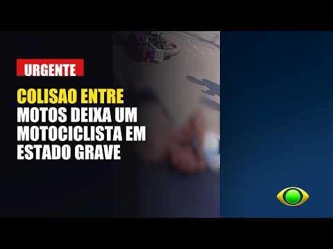 COLISAO ENTRE MOTOS DEIXA UM MOTOCICLISTA EM ESTADO GRAVE EM ARAGUAINA TOCANTINS