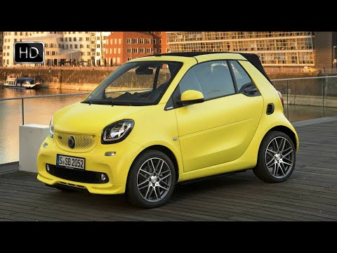 2017 Smart Brabus Fortwo Cabrio Yellow Exterior - Interior & Road Driving HD