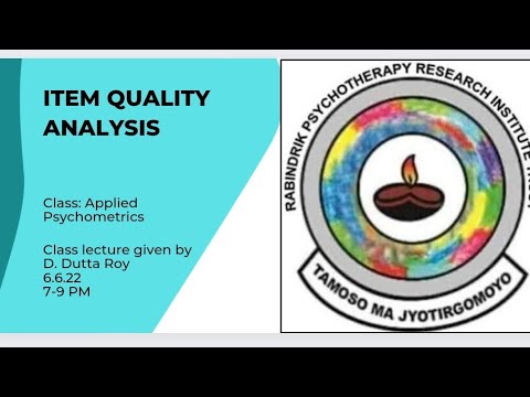 Item quality analysis, #rprit