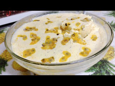 PASSION FRUIT MOUSSE MADE WITH ONLY 3 INGREDIENTS