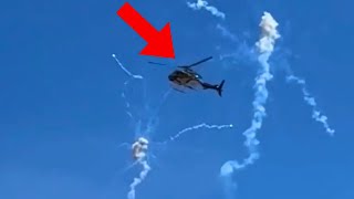 Fireworks Shot Against Helicopter- Daily dose of aviation