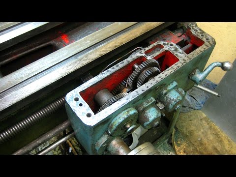 1А616 Правильная стыковка фартука с супортом и немного шабрения
