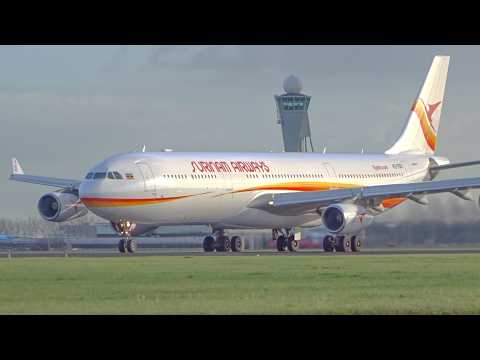 Amsterdam Schiphol Spotting (2017) | A340, B747, A380, A350, B777 | Plane Spotting