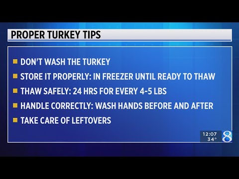 Turkey cooking safety tips from the CDC