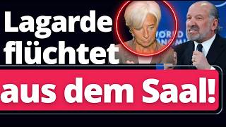Davos: Völlige Eskalation beim Dinner! Lagarde flüchtet aus dem Saal! Al Gore rastet komplett aus!