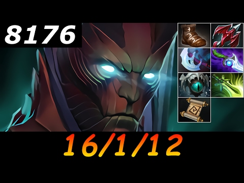 Dota 2 Terrorblade 8176 MMR 16/1/12 (Kills/Deaths/Assists) Ranked Full Gameplay