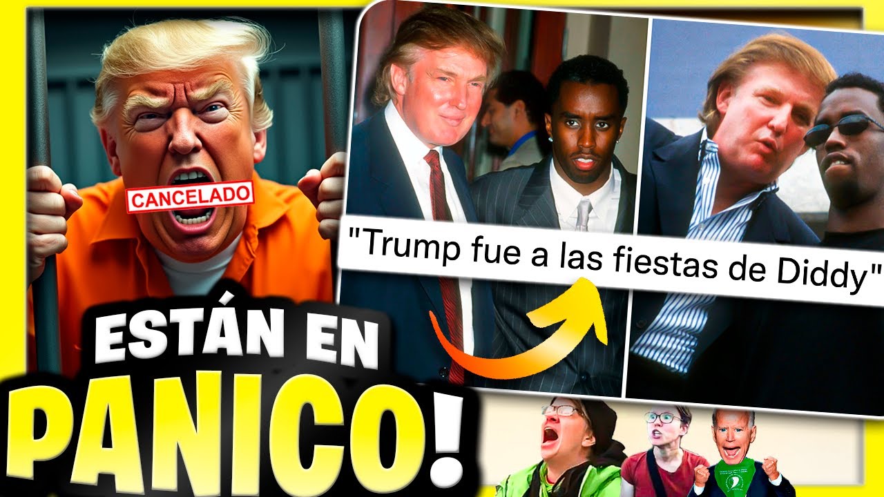 Acusan FALSAMENTE a Trump de ir a LAS FIESTAS DE DIDDY ❌ Y ser cómplice