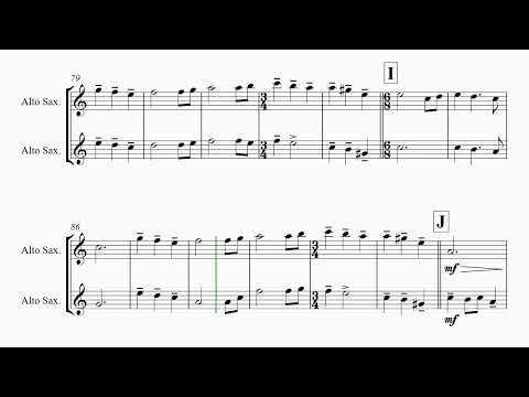 Carol of the Bells - Pentatonix style - Alto Saxophone Duet