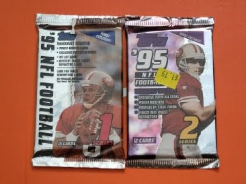 1995 TOPPS FOOTBALL pack rip! Found John Elway, Michael Irvin, Tim Brown, Charles, Jason, & Cortez!