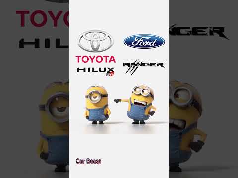 Toyota Hilux GR Sport vs Ford Ranger minions style #edit #car #status
