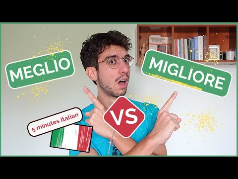 What is the difference between MEGLIO and MIGLIORE in Italian? 🇮🇹