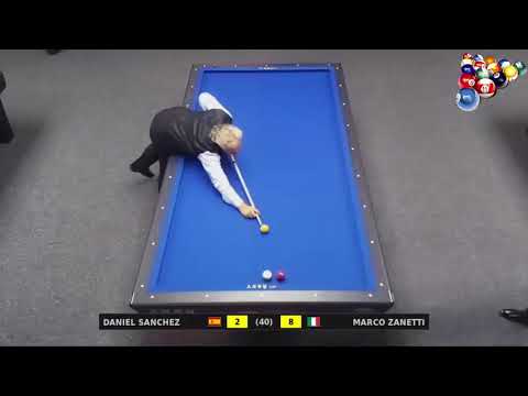 3 Cushion Billiard Marco Zanetti vs Daniel Sanchez Billar 2017 P 1