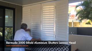 Bermuda 2000 Bi-folding Aluminium Shutters Lennox Head
