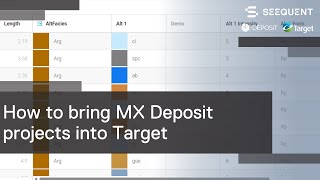 How to bring MX Deposit project data into Target