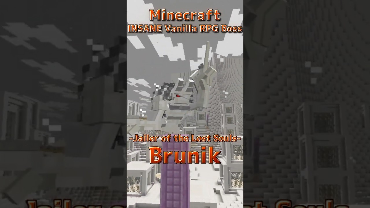 [No Mods] Jailer of the Lost Soul: BRUNIK (Minecraft Boss #04) #shorts