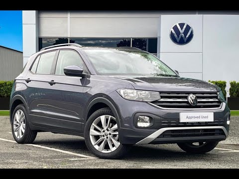 Approved Used Volkswagen T-Cross 1.0 TSI SE Hatchback in Smokey Grey - DY23EXF - Wrexham Volkswagen